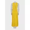 Fitted off-the-shoulder maxi dress