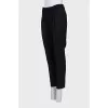 Black trousers with pleats