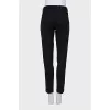 Black trousers with pleats