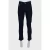 Men's blue straight fit jeans