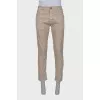 Men's beige jeans