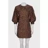 Animal print mini dress