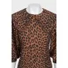 Animal print mini dress