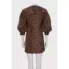 Animal print mini dress