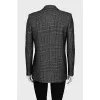 Straight-cut jacket with lurex