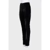 Tapered velvet trousers