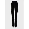 Tapered velvet trousers