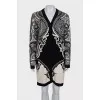 Printed cardigan with buttons