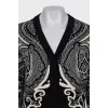 Printed cardigan with buttons