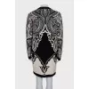 Printed cardigan with buttons