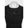 Bodycon dress with sequins and beads