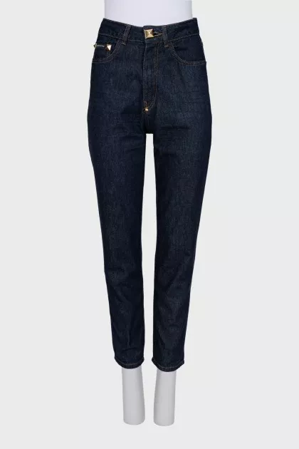 Dark blue jeans