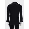 Silk blouse without fastening