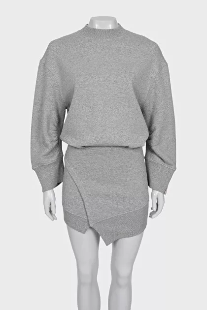 Gray dress with tag