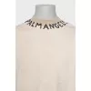 Men's sweater with a printed collar