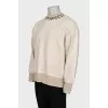 Men's sweater with a printed collar