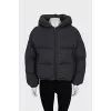 Black double-sided down jacket