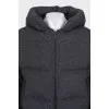Black double-sided down jacket