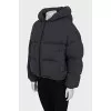 Black double-sided down jacket