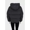 Black double-sided down jacket