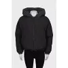 Black double-sided down jacket