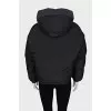 Black double-sided down jacket