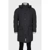 Men's gray down jacket