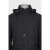 Men's gray down jacket