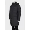 Men's gray down jacket