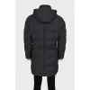 Men's gray down jacket
