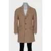 Men's wool and cashmere coat