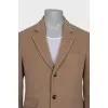 Men's wool and cashmere coat