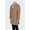 Men's wool and cashmere coat