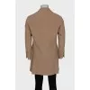 Men's wool and cashmere coat