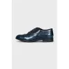 Dark blue perforated shoes