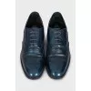 Dark blue perforated shoes