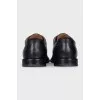 Men's black leather brogues