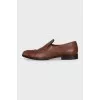 Men's brogues with perforated leather