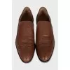 Men's brogues with perforated leather