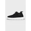 Quilted textile sneakers