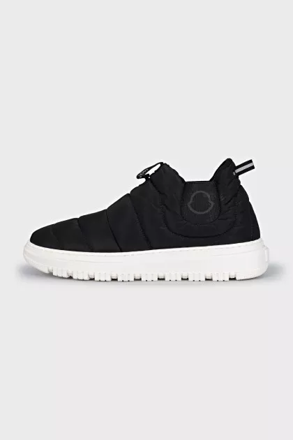 Quilted textile sneakers