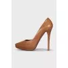 Brown pumps