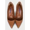 Brown pumps