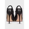 Brown cutout sandals