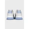 Chunky white leather sneakers