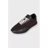 Brown sneakers