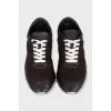 Brown sneakers