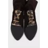 High suede boots with heels
