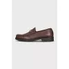 Men's loafers with silver decor