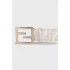 Men's belt with a signature print